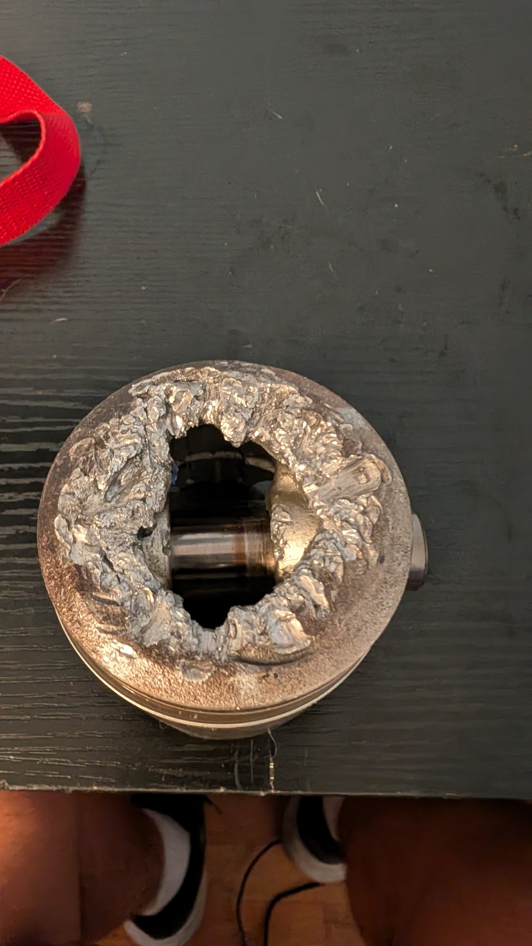 Blown piston from a customer's ATV engine