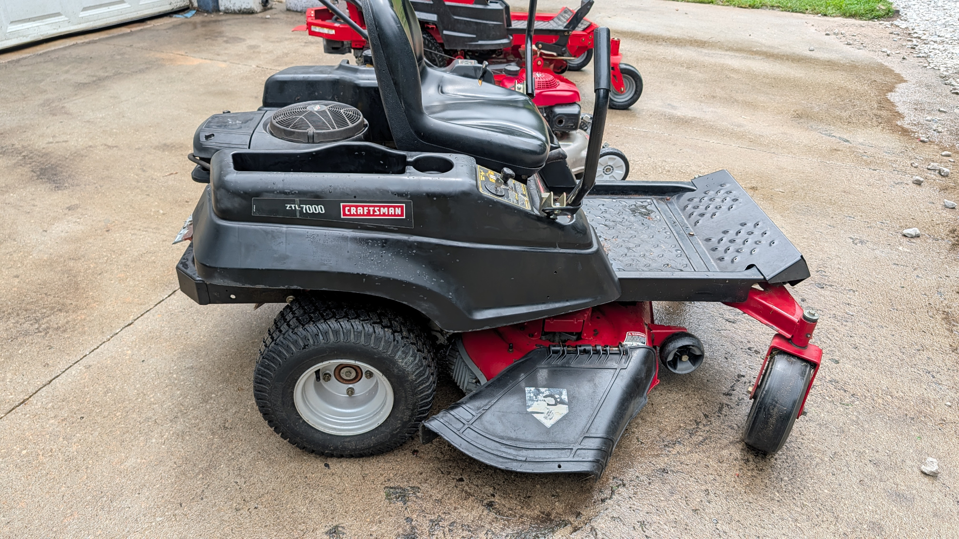 Craftsman ZTL 7000 zero-turn mower on the shop drive
